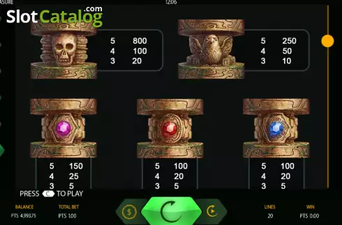 Οθόνη8. Maya’s Treasure Κουλοχέρης
