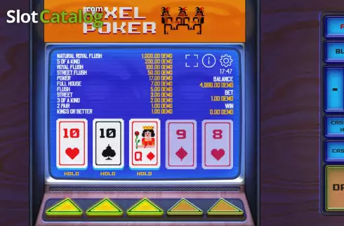 Οθόνη4. Mega Pixel Poker Κουλοχέρης 
