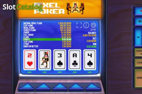 Οθόνη6. Mega Pixel Poker Κουλοχέρης 