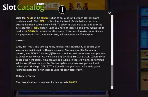 Οθόνη9. Mega Pixel Poker Κουλοχέρης 