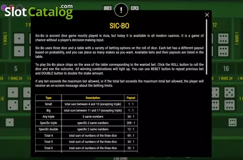 Οθόνη8. Sic Bo (Expanse Studios) Κουλοχέρης 