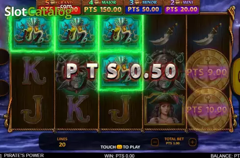 Οθόνη3. Pirate's Power Κουλοχέρης