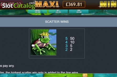Οθόνη5. Enchanted Prince Jackpot Κουλοχέρης 