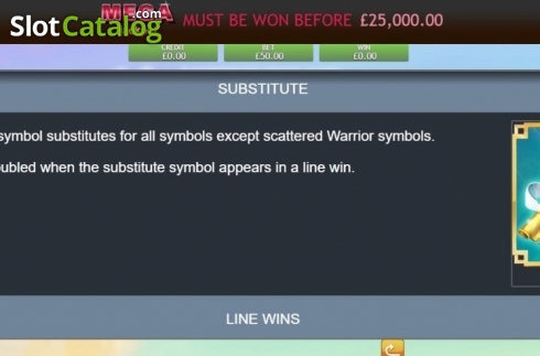 Οθόνη5. Fae Legend Warrior Jackpot Κουλοχέρης 
