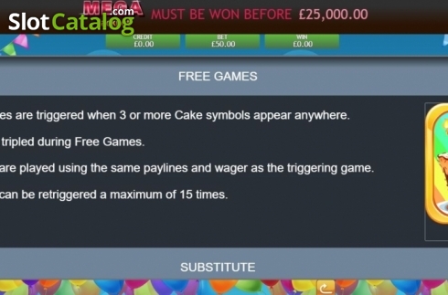 Οθόνη3. Happy Birthday Jackpot Κουλοχέρης