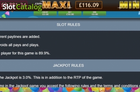Οθόνη9. Happy Birthday Jackpot Κουλοχέρης