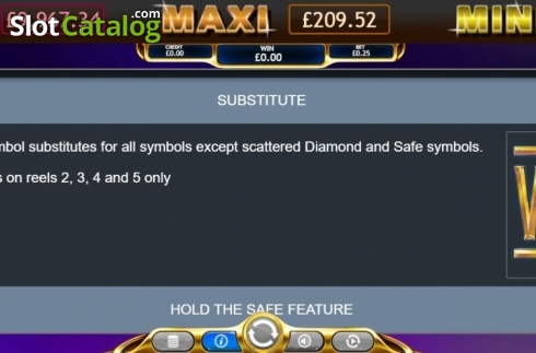 Οθόνη4. Hold the Safe Jackpot Κουλοχέρης