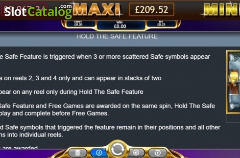 Οθόνη5. Hold the Safe Jackpot Κουλοχέρης