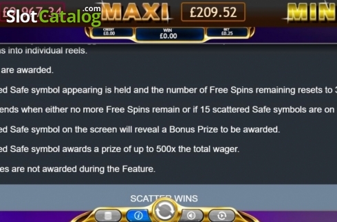 Οθόνη6. Hold the Safe Jackpot Κουλοχέρης