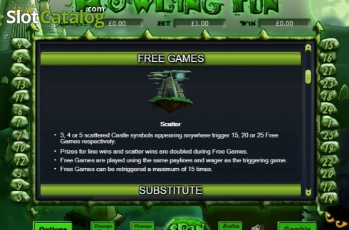 Οθόνη4. Howling Fun Κουλοχέρης