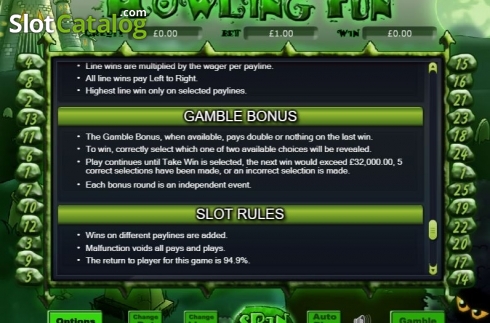 Οθόνη8. Howling Fun Κουλοχέρης