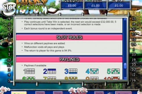 Οθόνη8. Lucky Blossom Κουλοχέρης