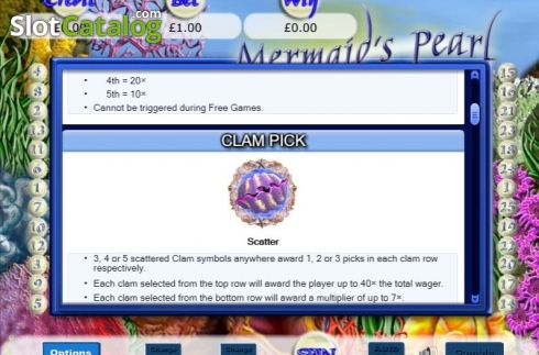 Οθόνη4. Mermaid's Pearl (Eyecon) Κουλοχέρης