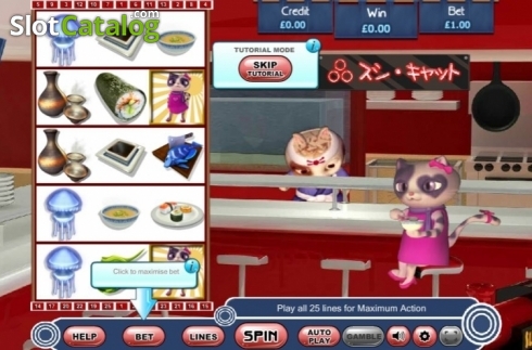 Οθόνη2. Sushi Cat Κουλοχέρης