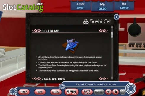 Οθόνη4. Sushi Cat Κουλοχέρης