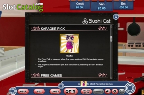 Οθόνη5. Sushi Cat Κουλοχέρης