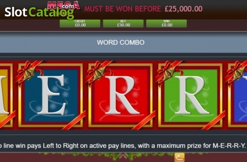 Οθόνη3. Very Merry Christmas Jackpot Κουλοχέρης