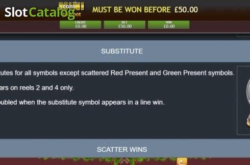 Οθόνη7. Very Merry Christmas Jackpot Κουλοχέρης