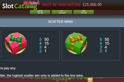Οθόνη8. Very Merry Christmas Jackpot Κουλοχέρης
