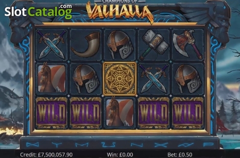 Οθόνη3. Champions of Valhalla Jackpot Κουλοχέρης