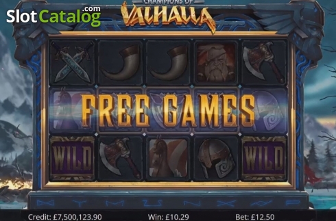 Οθόνη5. Champions of Valhalla Jackpot Κουλοχέρης