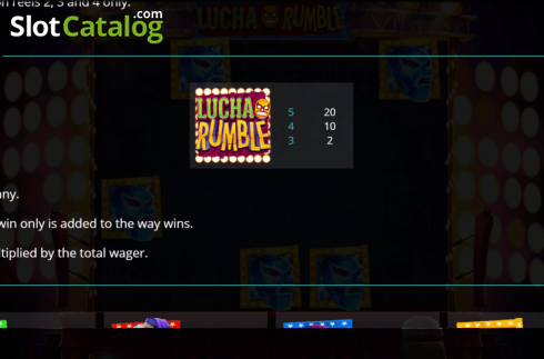 Οθόνη7. Lucha Rumble Jackpot Κουλοχέρης