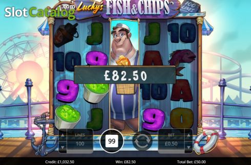 Οθόνη3. Lucky's Fish & Chips Κουλοχέρης 