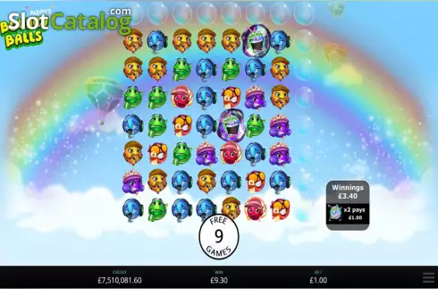 Οθόνη3. Bouncy Balls Κουλοχέρης