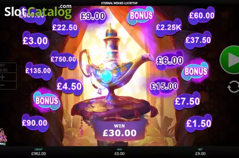 Οθόνη3. Eternal Wishes LuckyTap Κουλοχέρης