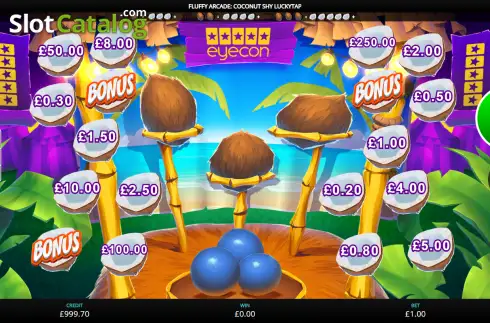 Οθόνη2. Fluffy Arcade: Coconut Sky LuckyTap Κουλοχέρης