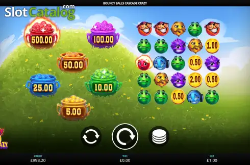 Οθόνη2. Bouncy Balls Cascade Crazy Κουλοχέρης