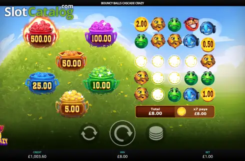 Οθόνη3. Bouncy Balls Cascade Crazy Κουλοχέρης