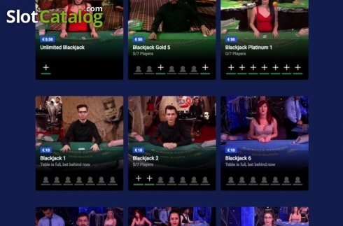 Οθόνη2. Live Casino Lobby Κουλοχέρης