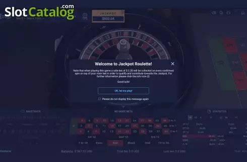 Οθόνη2. Jackpot Roulette (Ezugi) Κουλοχέρης