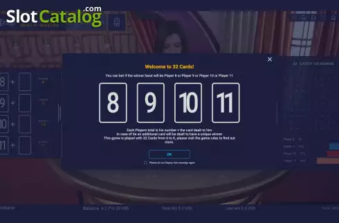 Οθόνη2. 32 Cards (Ezugi) Κουλοχέρης