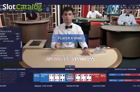 Οθόνη3. Bet On Teen Patti (Ezugi) Κουλοχέρης