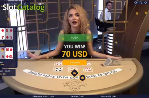 Οθόνη4. Teen Patti (Ezugi) Κουλοχέρης