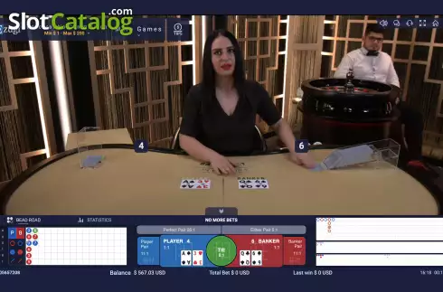 Οθόνη3. Baccarat No Commission (Ezugi) Κουλοχέρης 