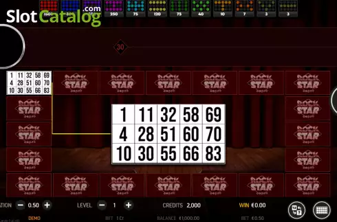 Οθόνη2. Rock Star Bingo Κουλοχέρης 