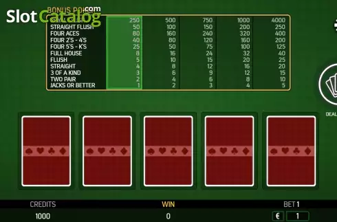 Οθόνη2. Bonus Poker (FBM Digital Systems) Κουλοχέρης
