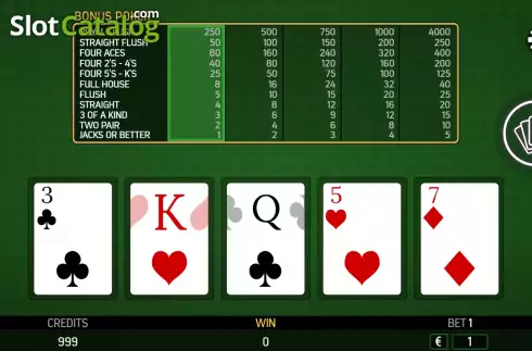 Οθόνη3. Bonus Poker (FBM Digital Systems) Κουλοχέρης