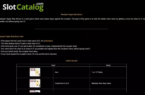 Οθόνη8. Blackjack Vegas Strip Bonus Κουλοχέρης
