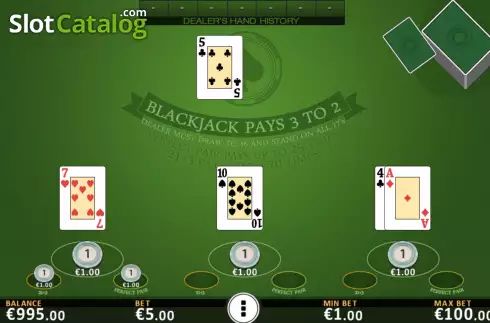 Οθόνη4. Blackjack Vegas Strip Pro Κουλοχέρης