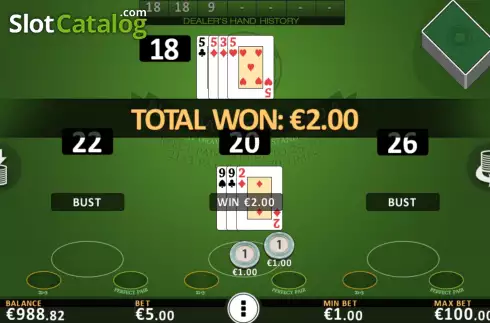 Οθόνη7. Blackjack Vegas Strip Pro Κουλοχέρης