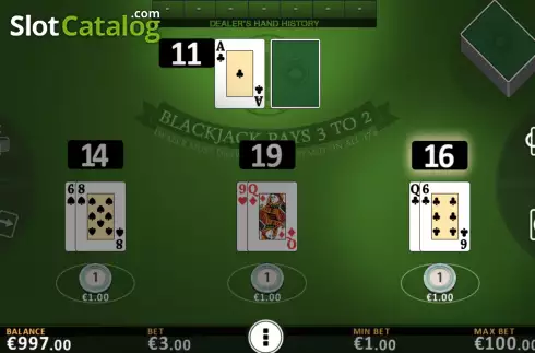 Οθόνη5. Blackjack Vegas Strip (FBM Digital Systems) Κουλοχέρης