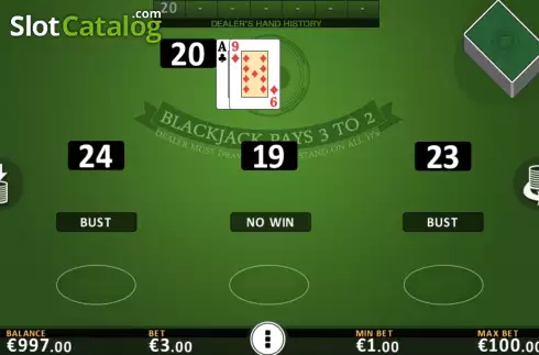 Οθόνη6. Blackjack Vegas Strip (FBM Digital Systems) Κουλοχέρης