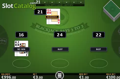 Οθόνη5. Black Jack (FBM Digital Systems) Κουλοχέρης
