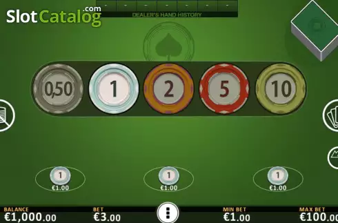 Οθόνη3. Blackjack All Face Up Κουλοχέρης