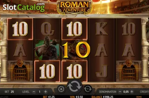 Οθόνη3. Roman Adventure 50 Lines Κουλοχέρης 