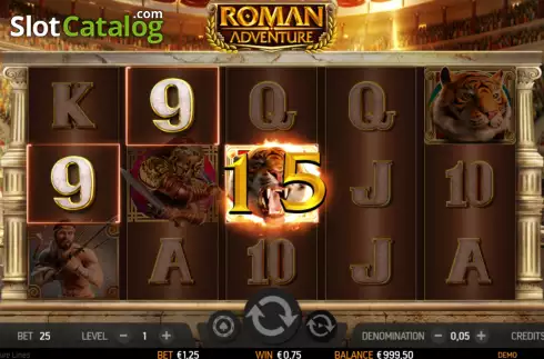 Οθόνη4. Roman Adventure 50 Lines Κουλοχέρης 